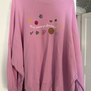 Pink Graphic Sweatshirt